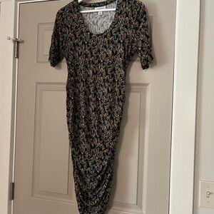 Motherhood Maternity Rouched Knit Dress